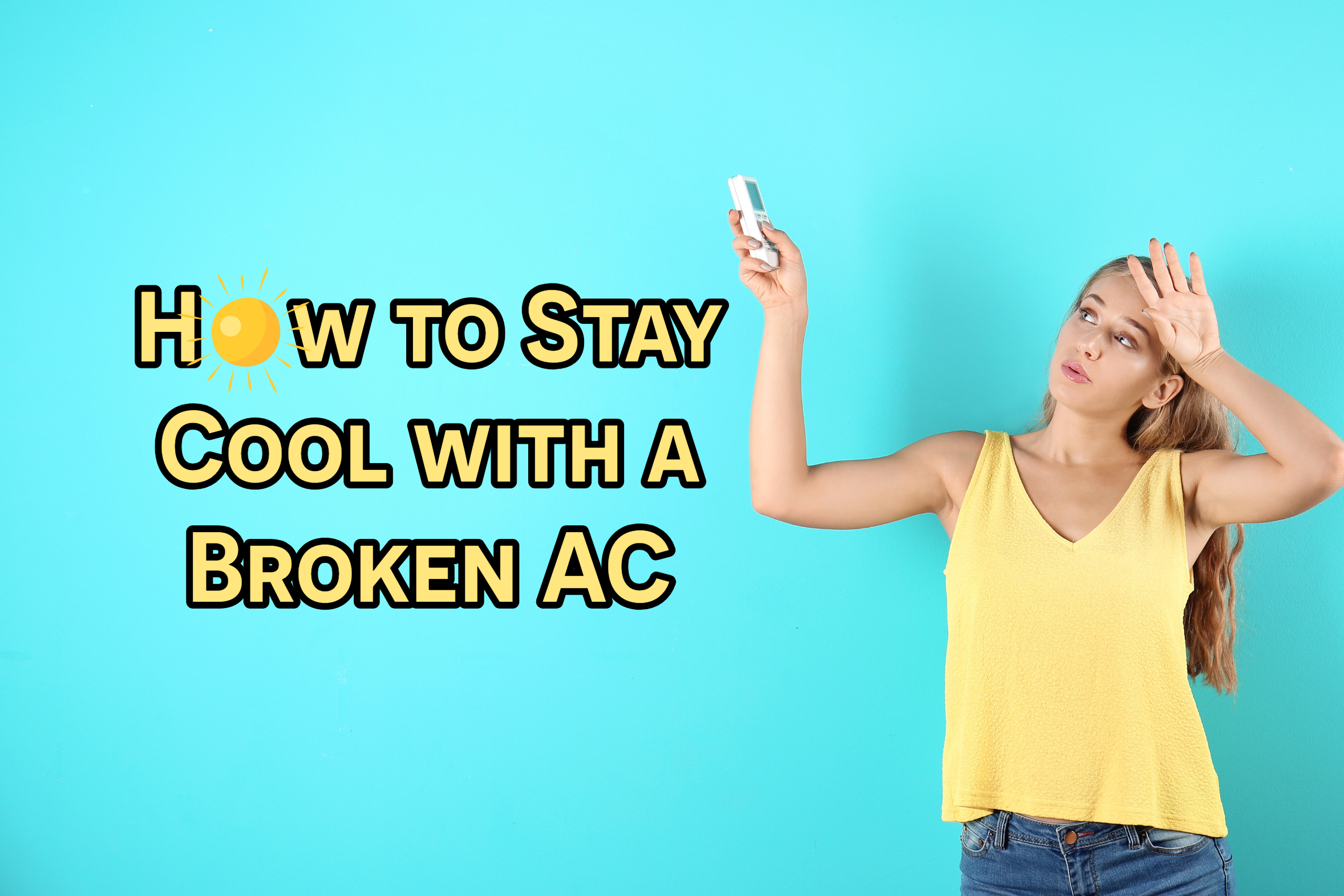 HVAC blog on how to stay cool when your AC is broken.